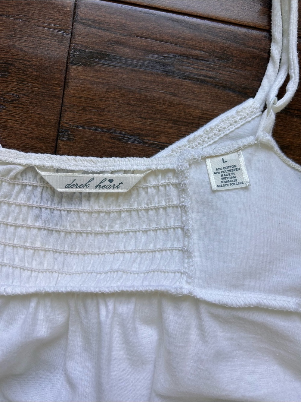 Y2K VTG Derek Heart sz Large baby doll top - Picture 5 of 7